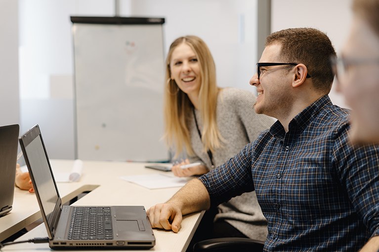 Colleagues-working-together-in-a-conference-room